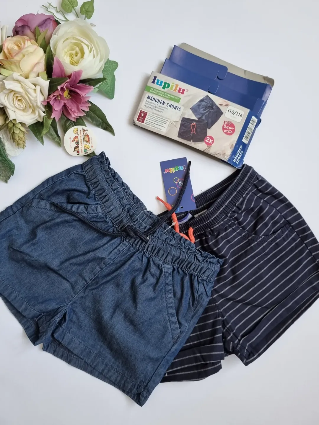 پک شلوارک کتان پنبه برند lupilu