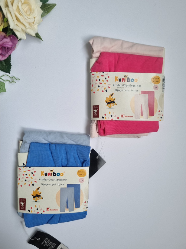 پک ۲ عددی نیم لگ نخی دخترانه برند kaufland