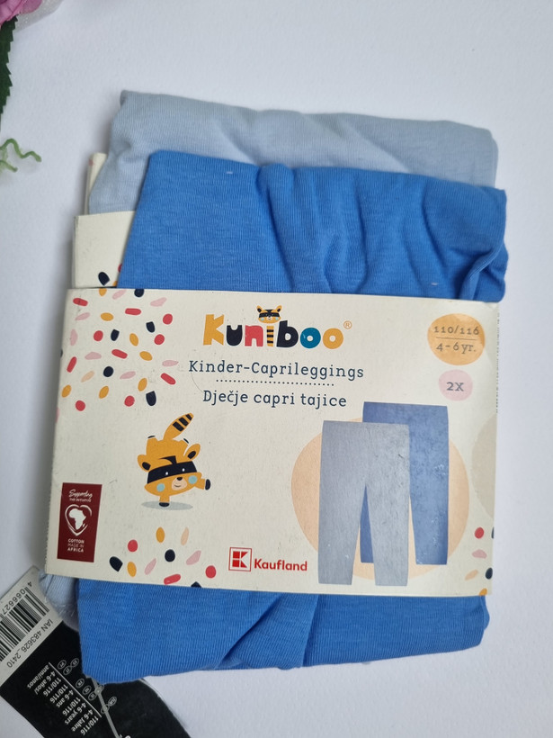 پک ۲ عددی نیم لگ نخی دخترانه برند kaufland