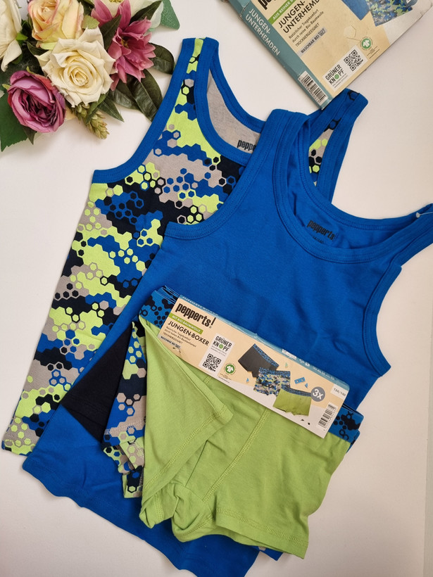 ست شورت و زیرپوش پسرانه برند پپرتس ۵ تیکه